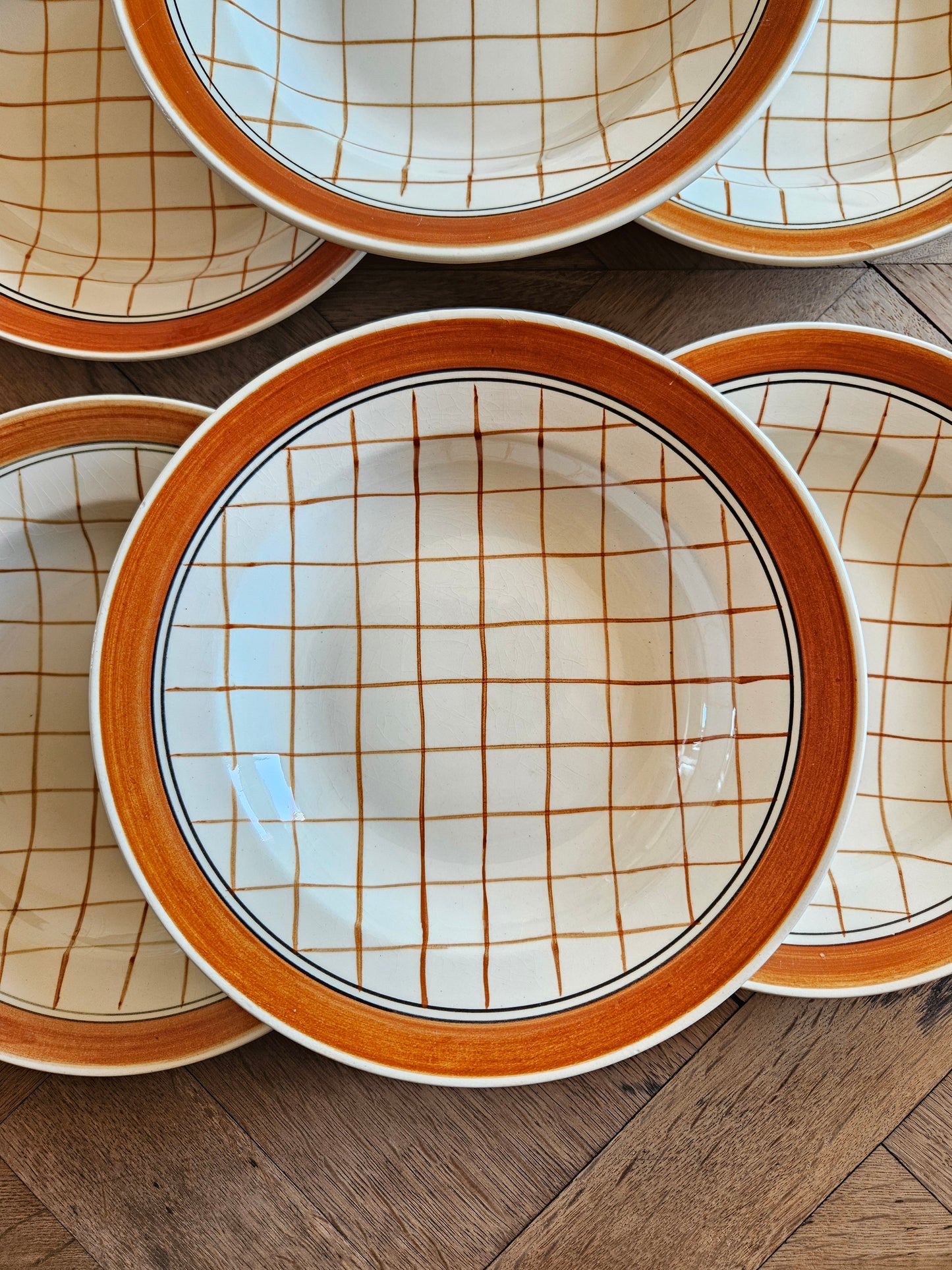 Assiettes creuses Gien, Michel
