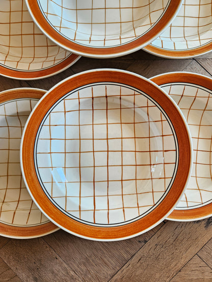 Assiettes creuses Gien, Michel
