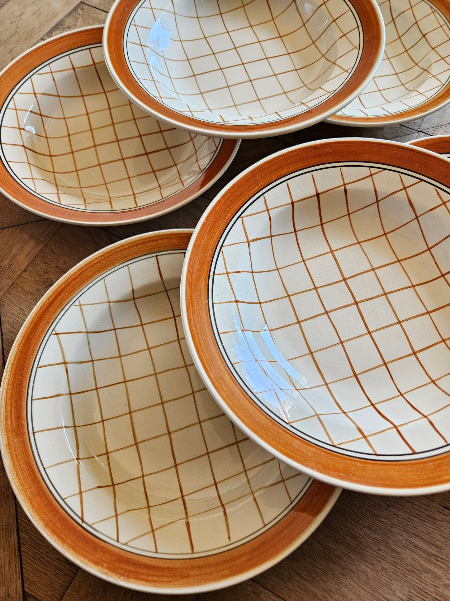 Assiettes creuses Gien, Michel