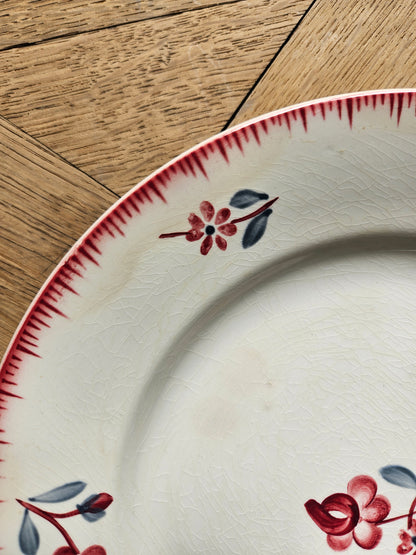 Assiettes plates rétro Digoin, Margaret