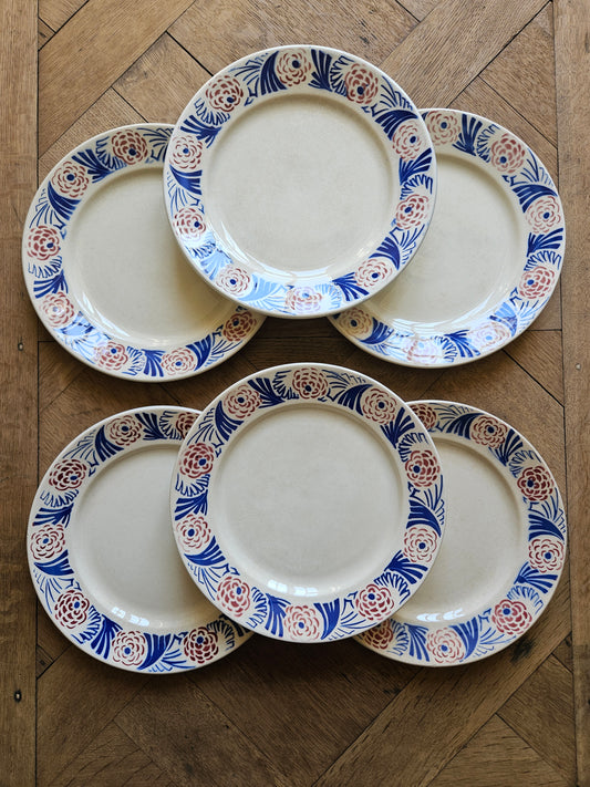 Assiettes plates Badonviller, Perros