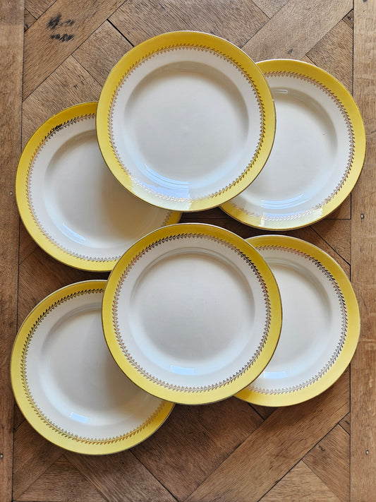 Assiettes plates vintage Biarritz