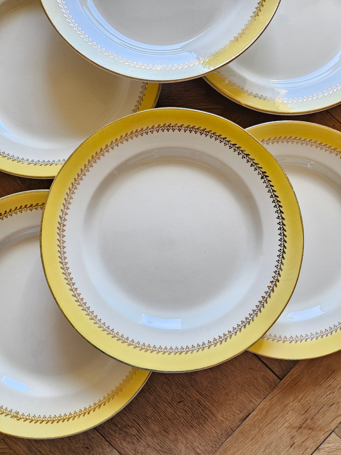 Assiettes plates vintage Biarritz