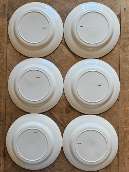 Assiettes plates vintage Biarritz