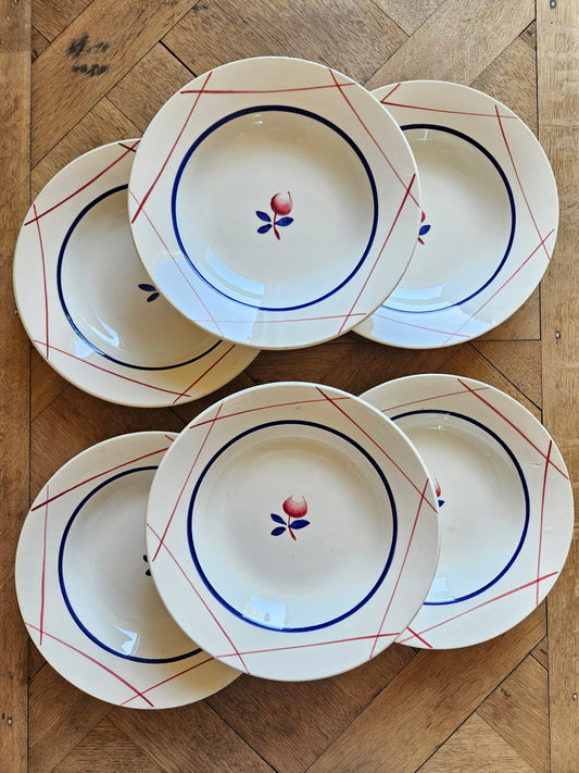 Assiettes creuses Gien, Irène