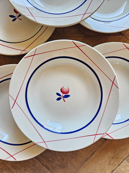 Assiettes creuses Gien, Irène