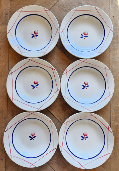 Assiettes creuses Gien, Irène