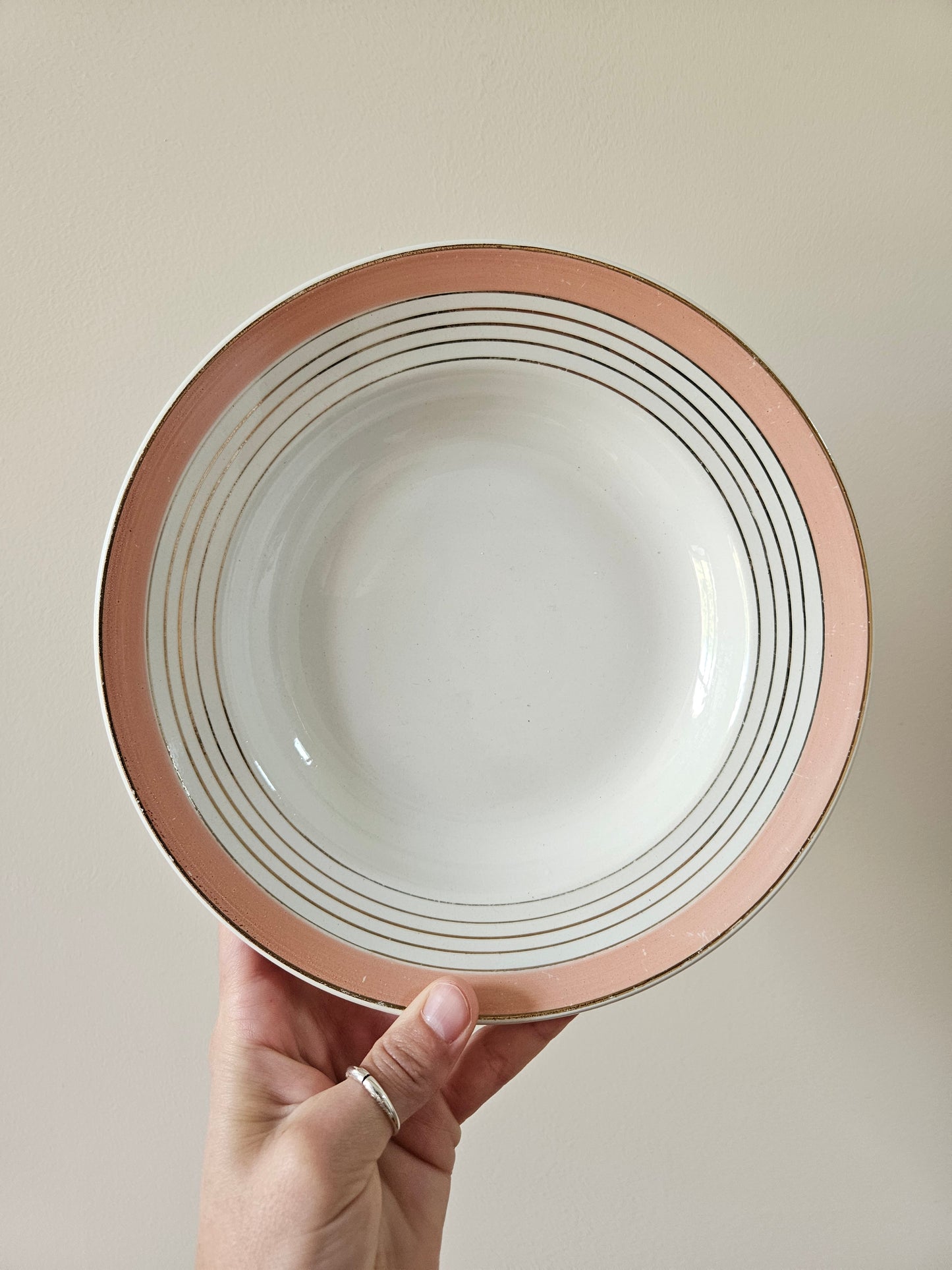 Assiettes creuses K&G Lunéville roses