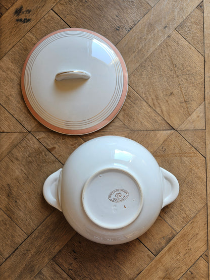 Soupière K&G Lunéville rose
