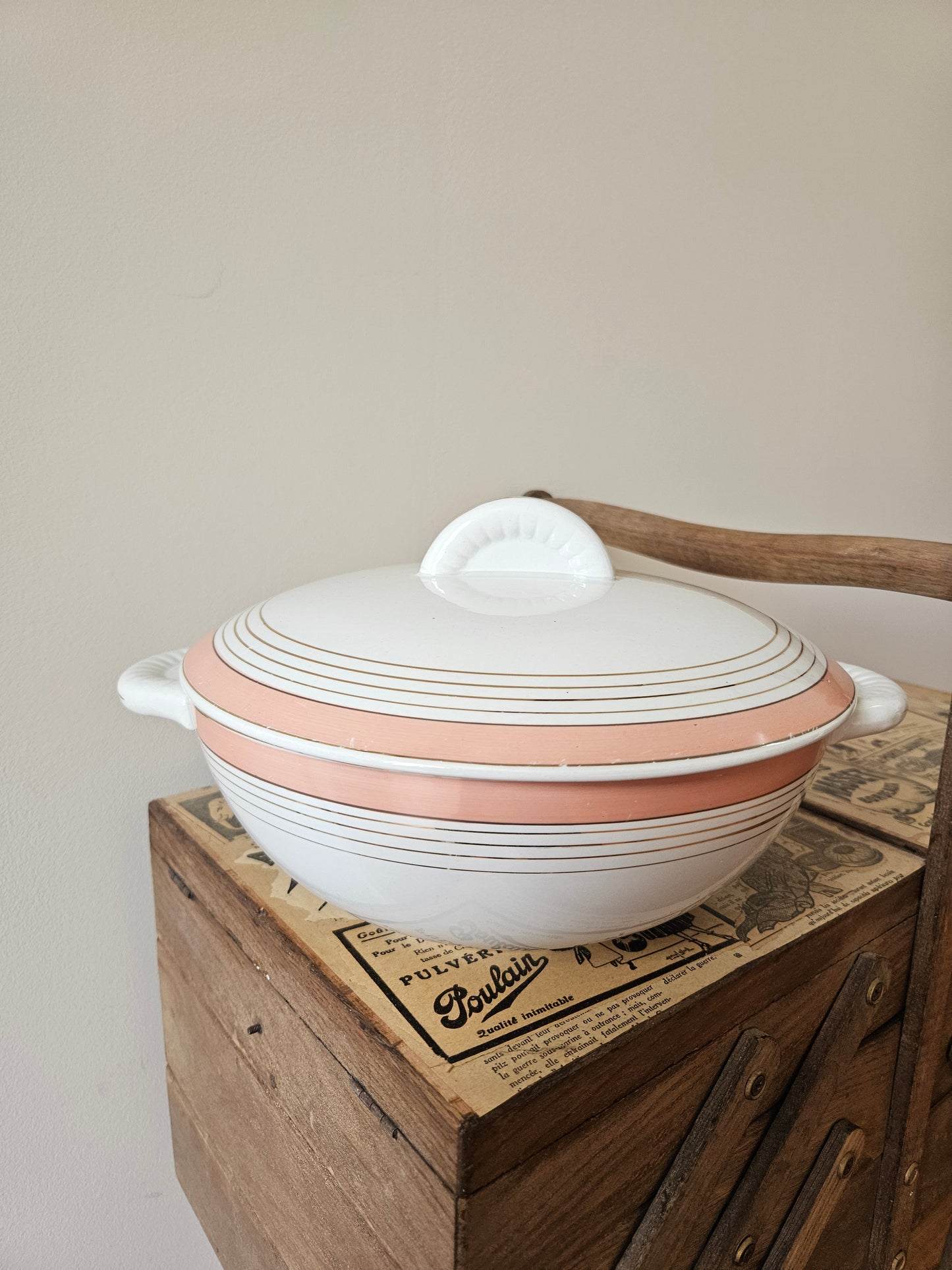 Soupière K&G Lunéville rose