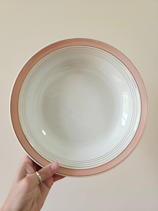 Plat creux K&G Lunéville rose