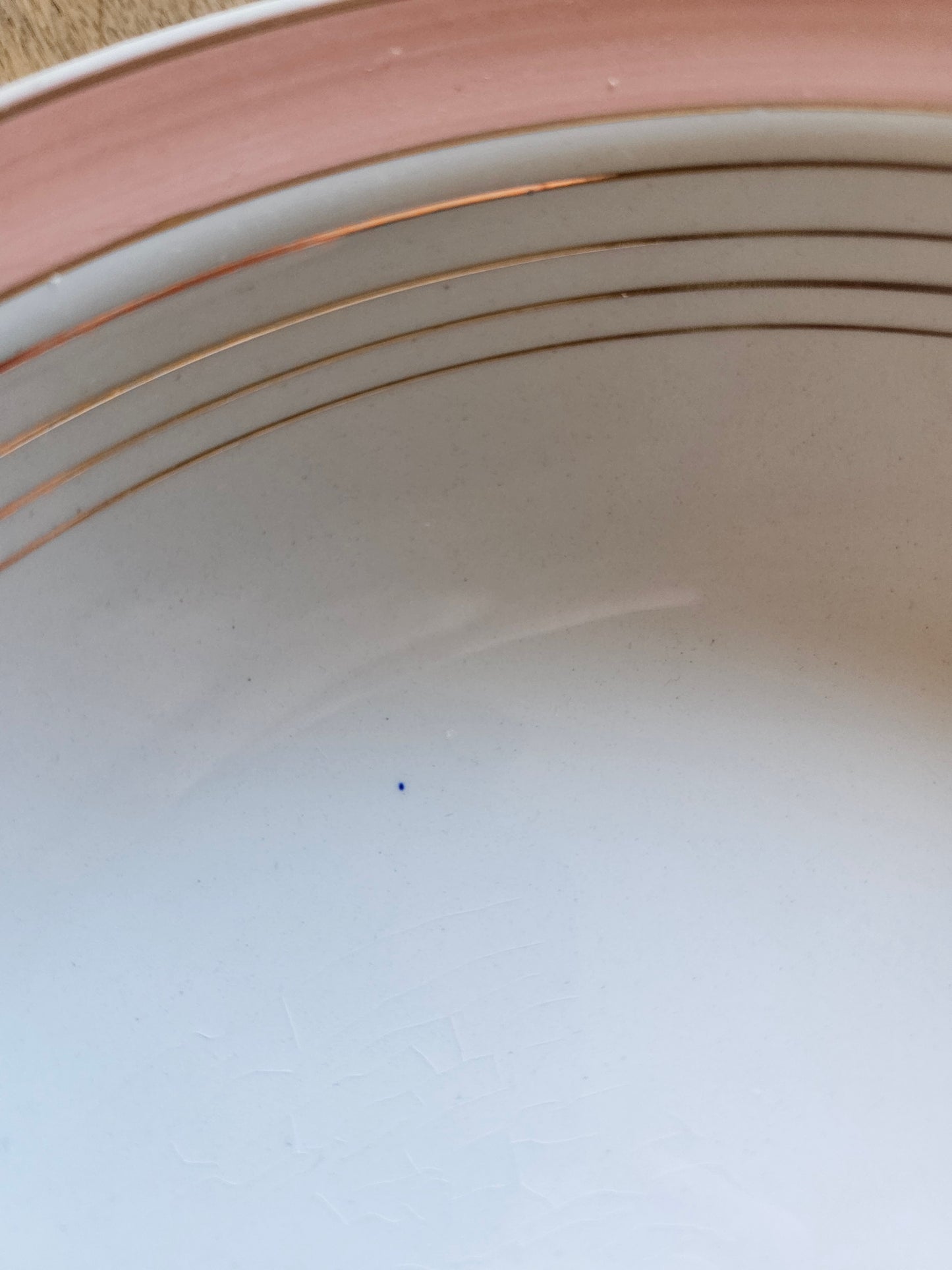Plat creux K&G Lunéville rose