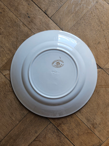 Plat rond K&G Lunéville rose