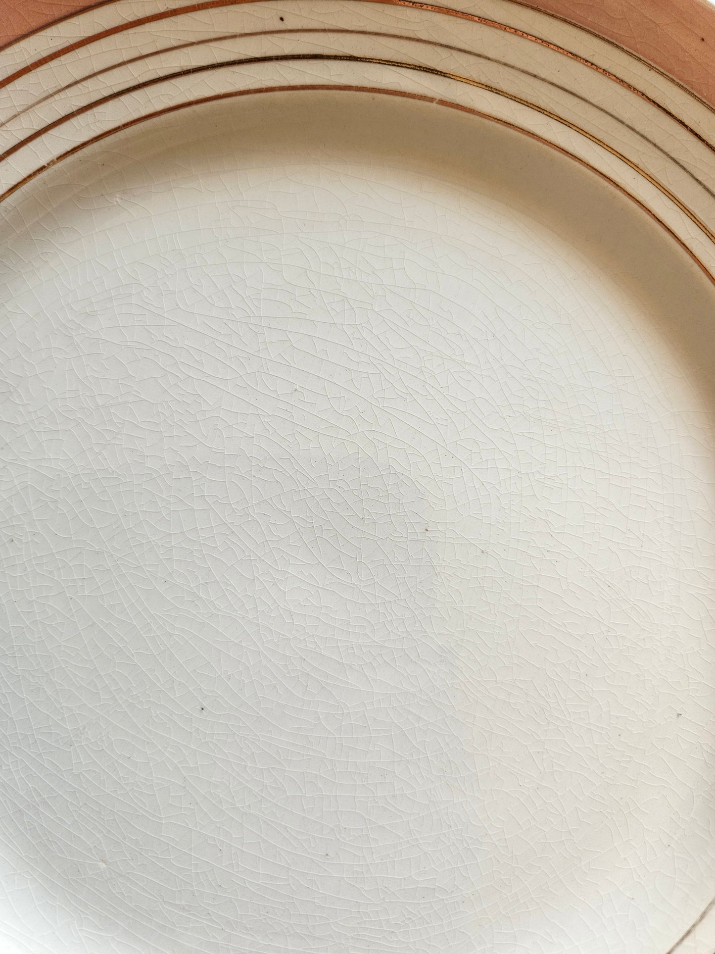 Assiettes plates K&G Lunéville roses