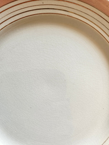 Assiettes plates K&G Lunéville roses