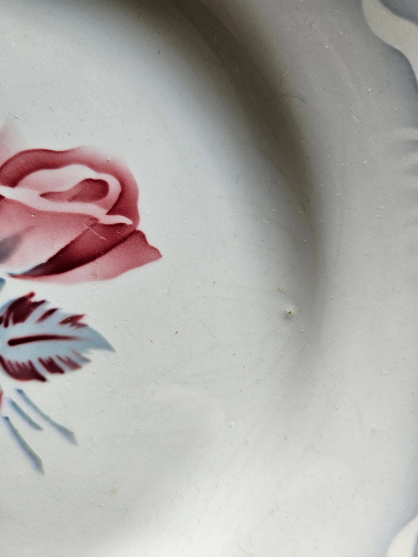 Assiettes plates rétro dépareillées, Digoin