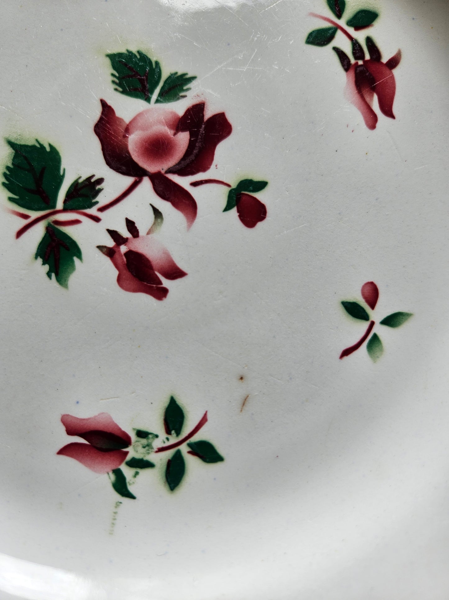 Assiettes plates rétro dépareillées, Digoin & Badonviller