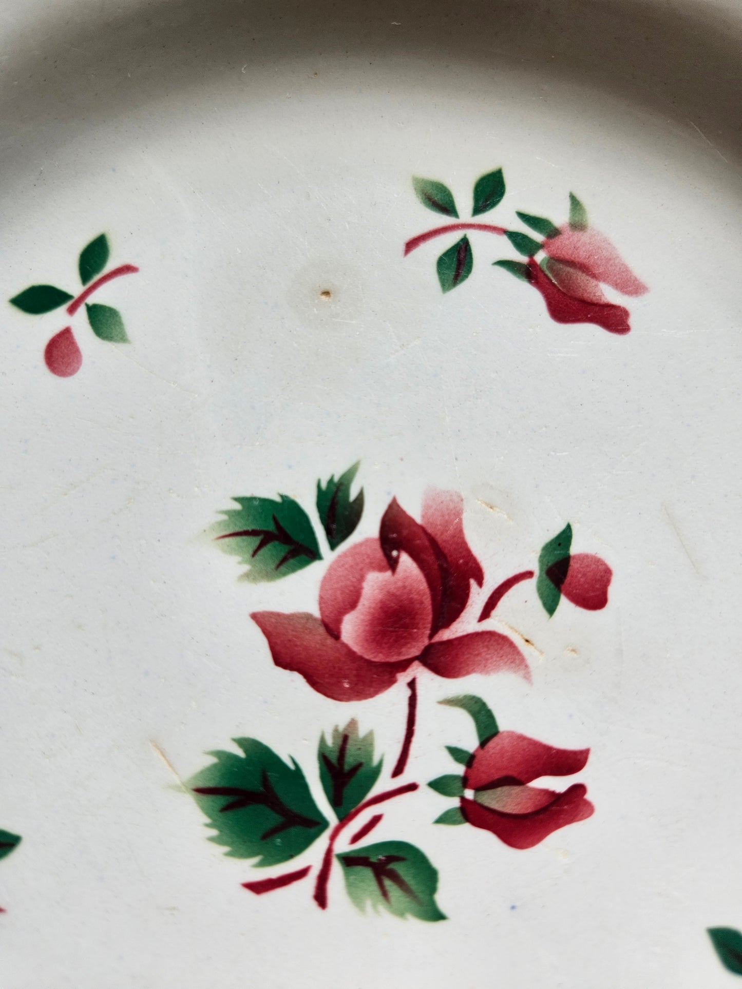 Assiettes plates rétro dépareillées, Digoin & Badonviller