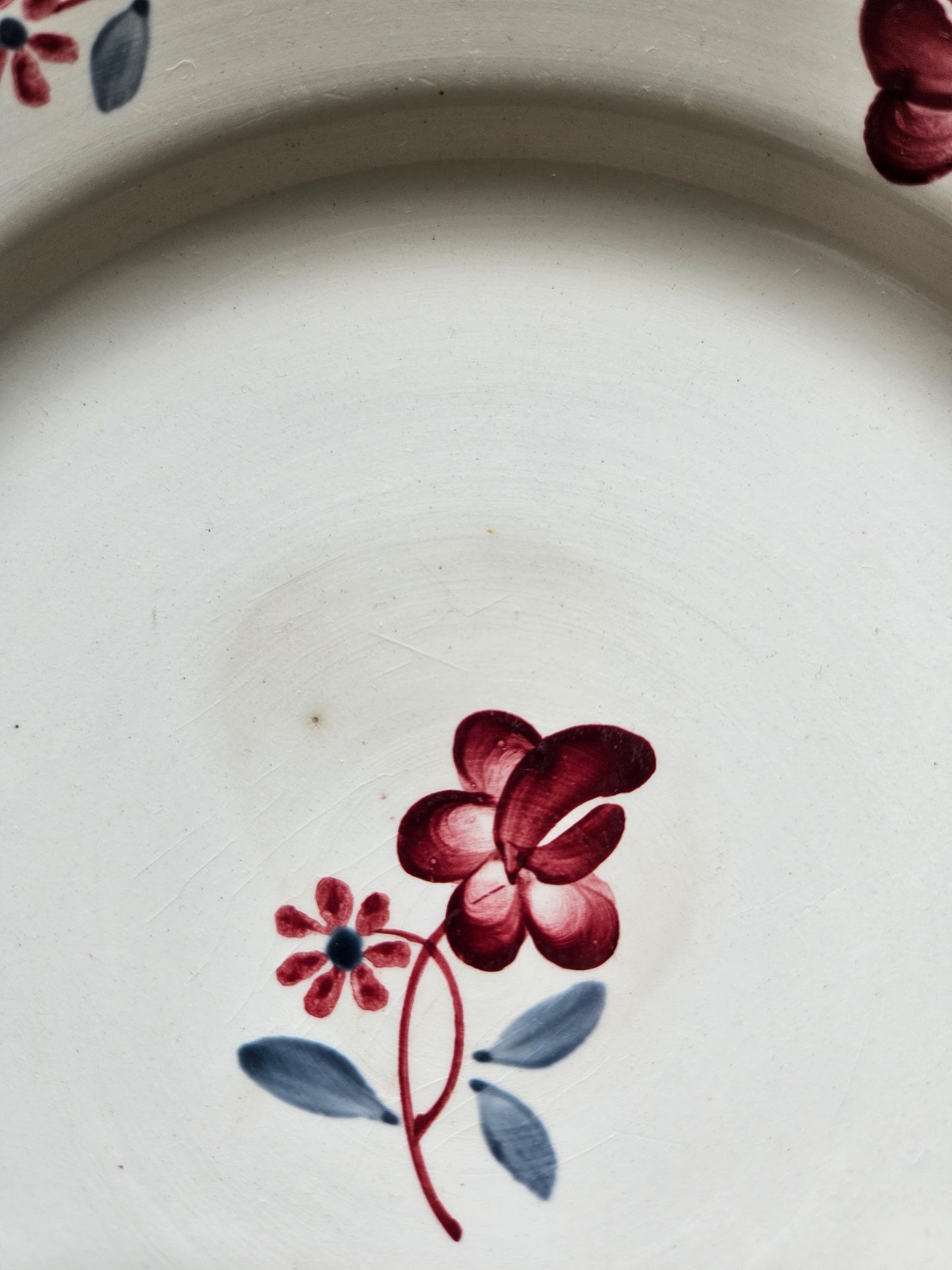Assiettes plates rétro dépareillées, Digoin & Badonviller