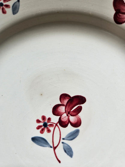 Assiettes plates rétro dépareillées, Digoin & Badonviller