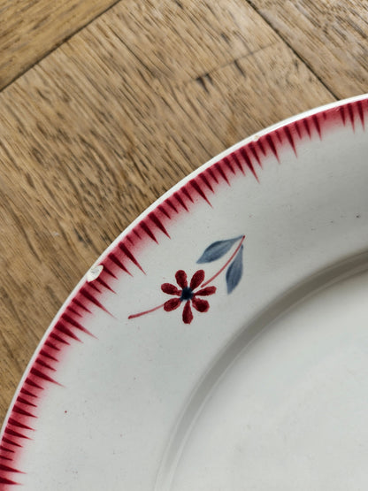 Assiettes plates rétro dépareillées, Digoin & Badonviller