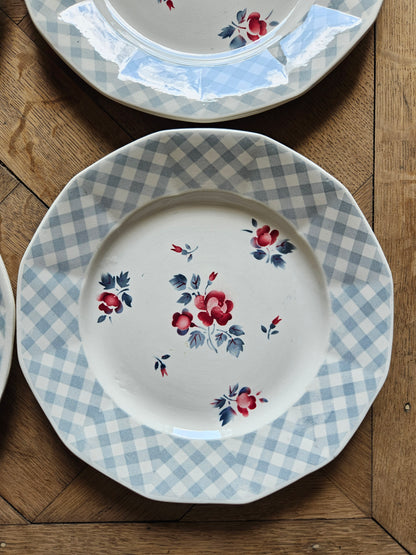 Assiettes plates rétro Digoin, Bastia