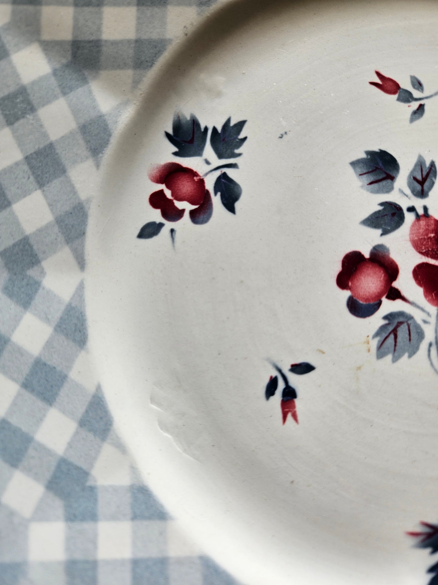 Assiettes plates rétro Digoin, Bastia