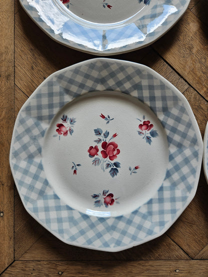 Assiettes plates rétro Digoin, Bastia
