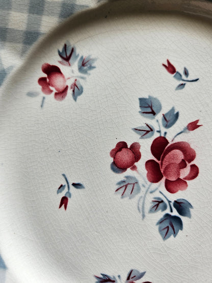 Assiettes plates rétro Digoin, Bastia