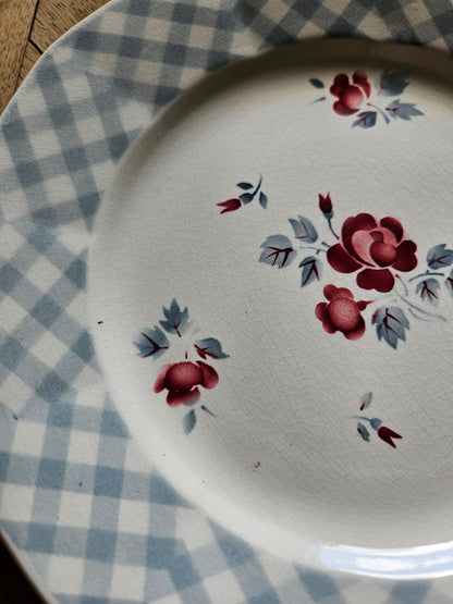 Assiettes plates rétro Digoin, Bastia