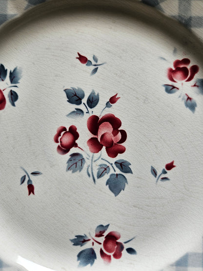 Assiettes plates rétro Digoin, Bastia