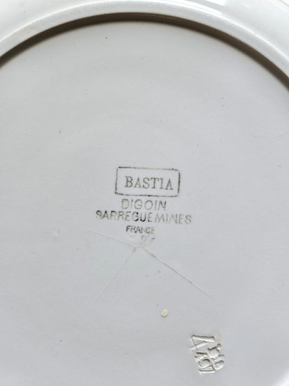 Plat creux rétro Digoin, Bastia