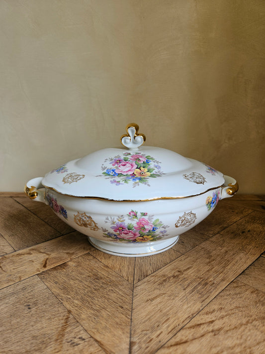 Soupière ancienne porcelaine S.F.P Foëcy