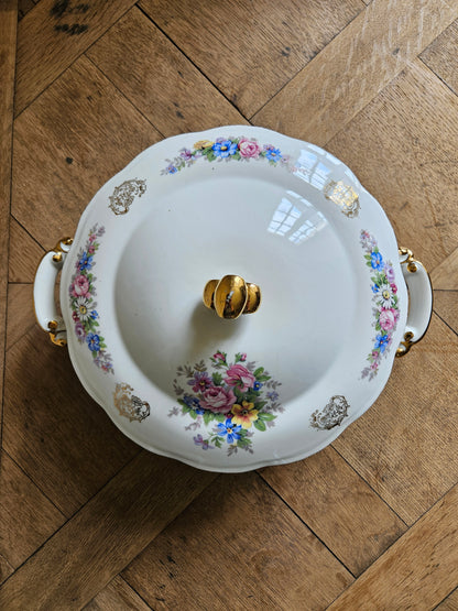 Soupière ancienne porcelaine S.F.P Foëcy
