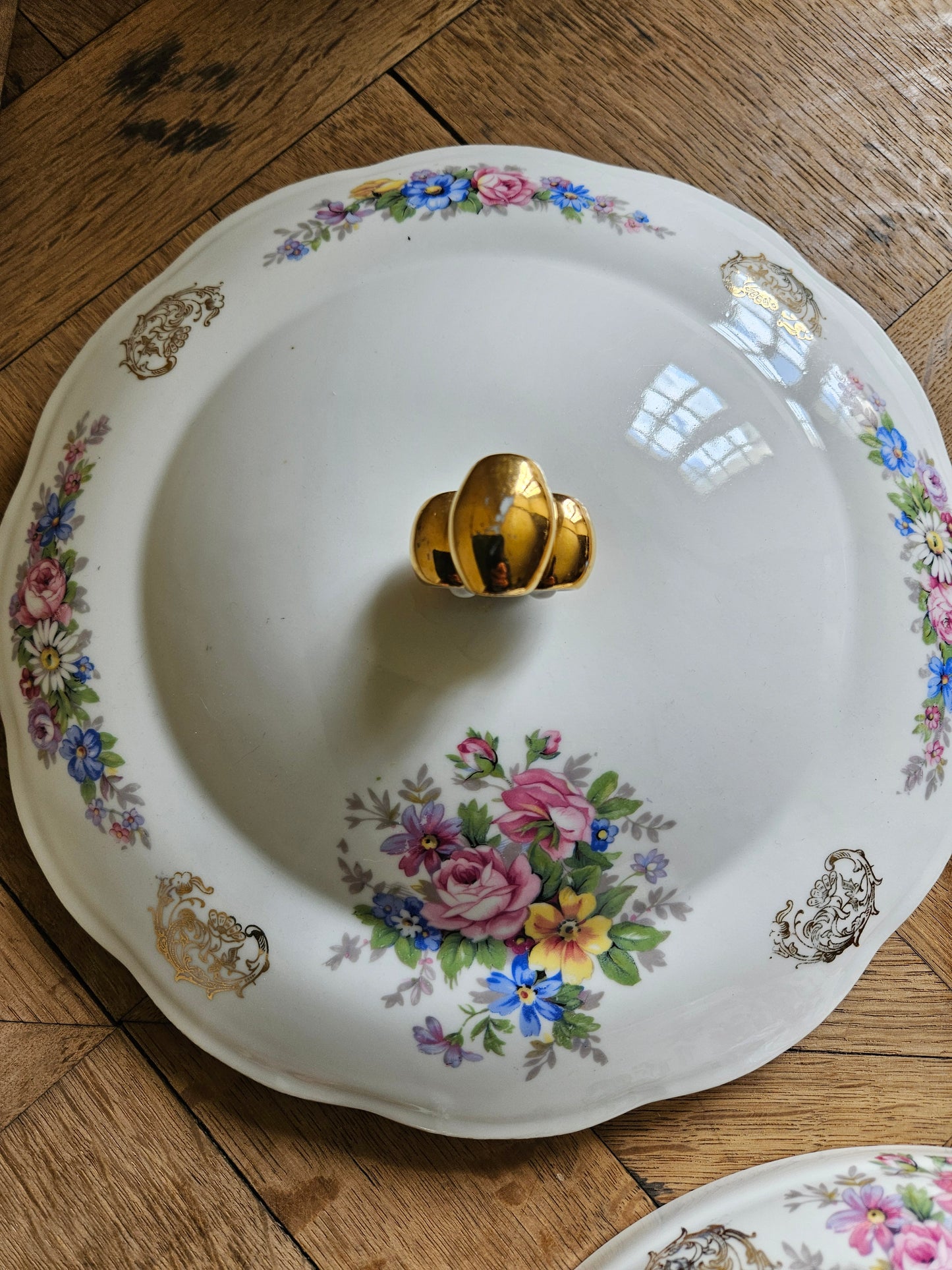 Soupière ancienne porcelaine S.F.P Foëcy