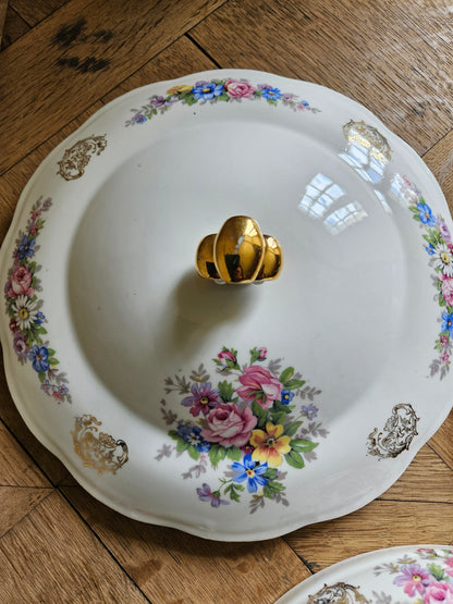 Soupière ancienne porcelaine S.F.P Foëcy