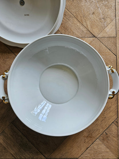 Soupière ancienne porcelaine S.F.P Foëcy