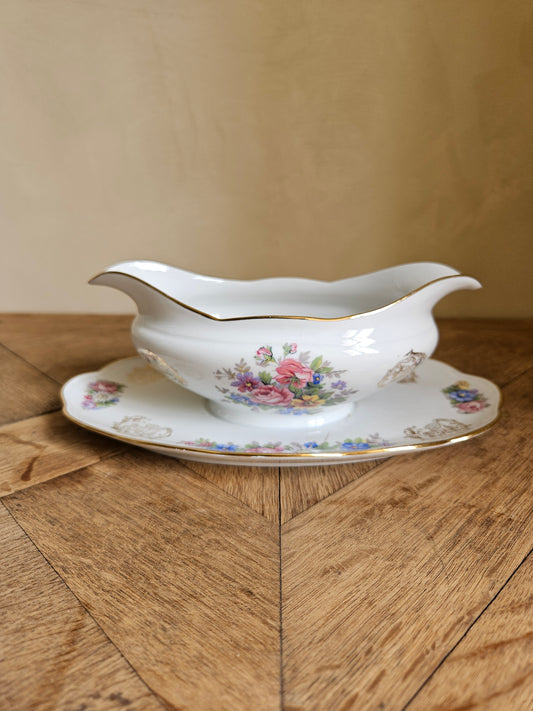 Saucière ancienne porcelaine S.F.P Foëcy