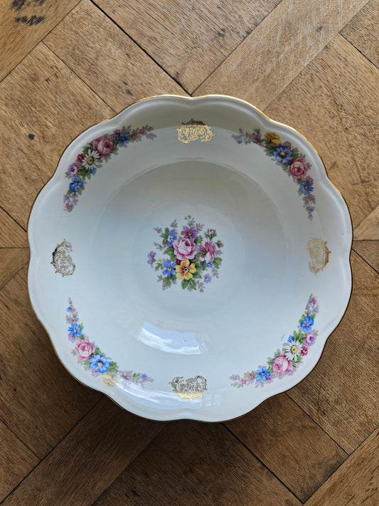 Saladier ancien porcelaine S.F.P Foëcy