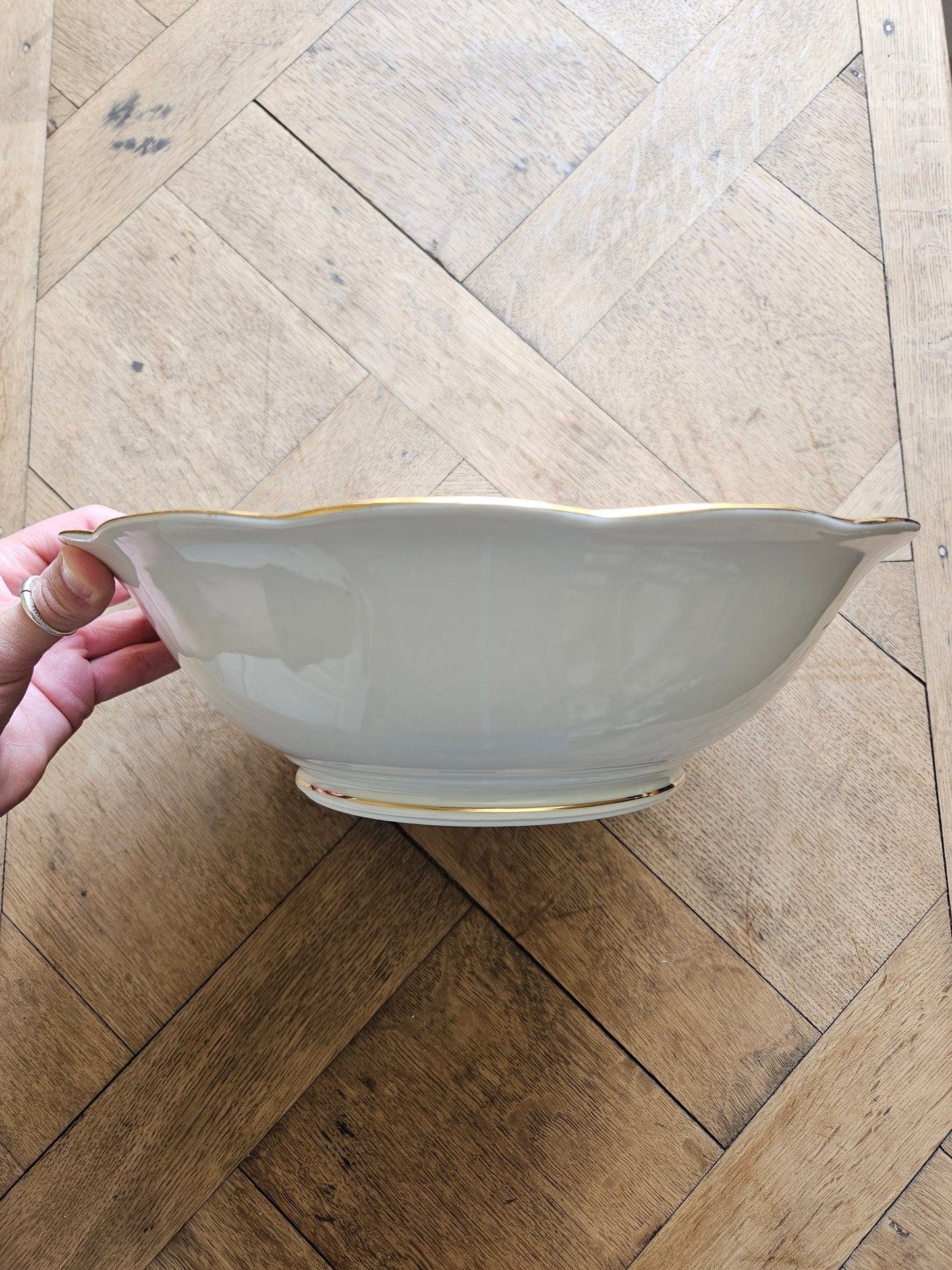 Saladier ancien porcelaine S.F.P Foëcy