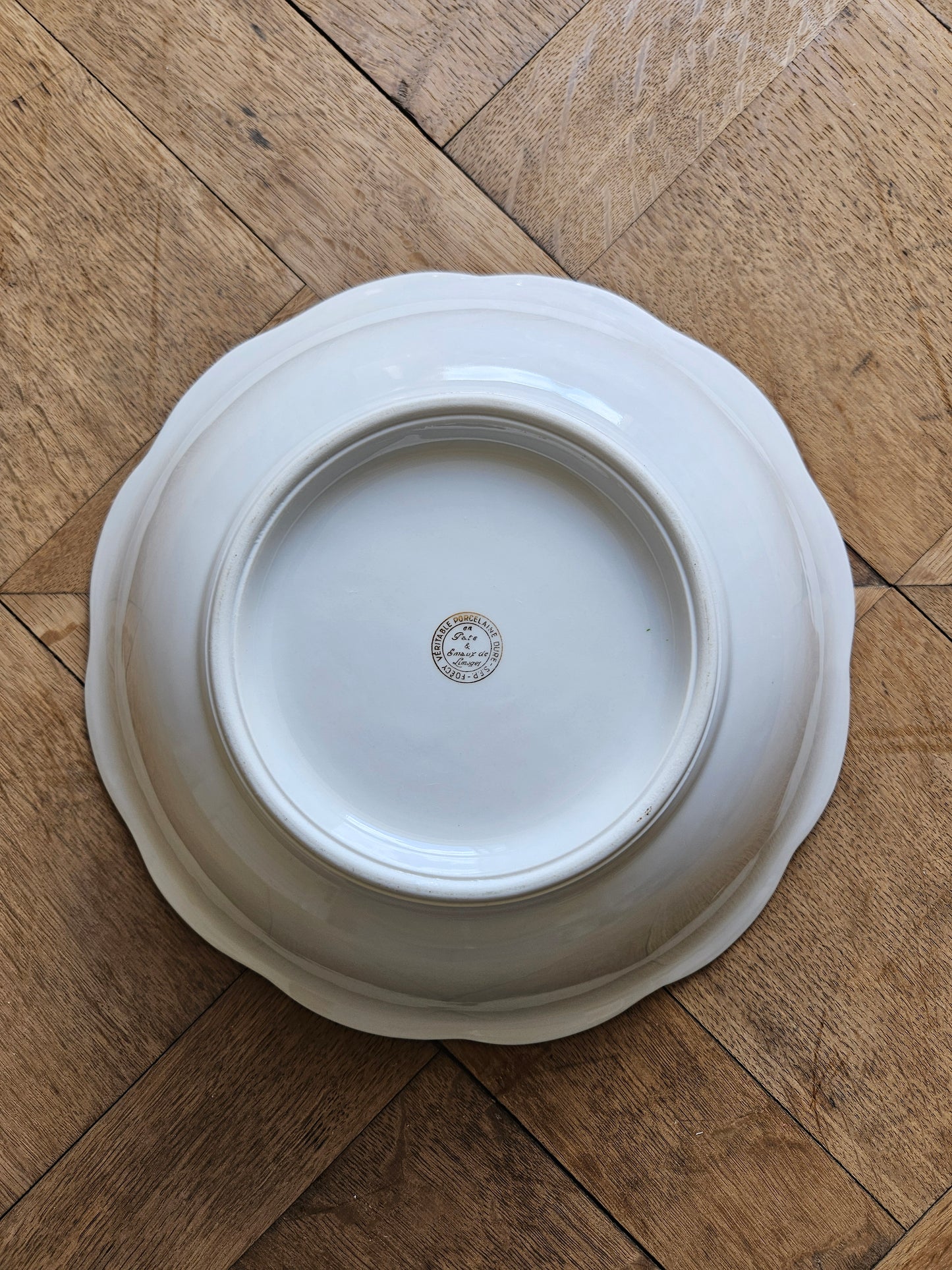 Saladier ancien porcelaine S.F.P Foëcy