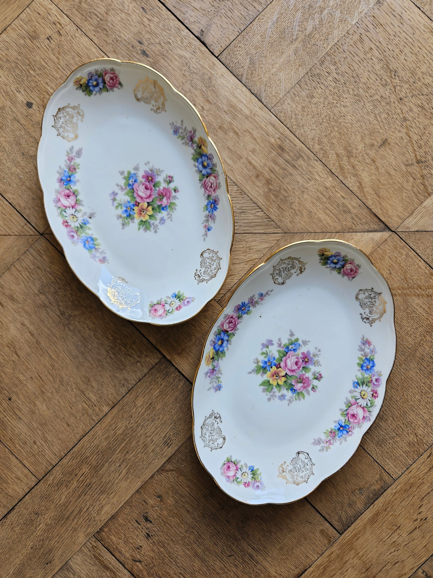 Raviers anciens porcelaine S.F.P Foëcy