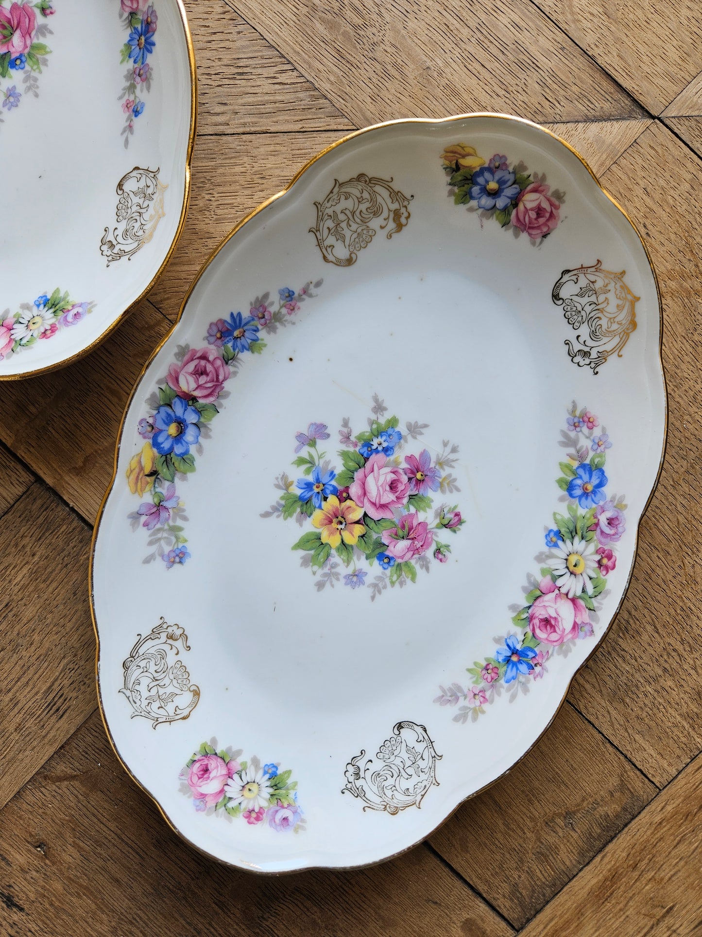 Raviers anciens porcelaine S.F.P Foëcy