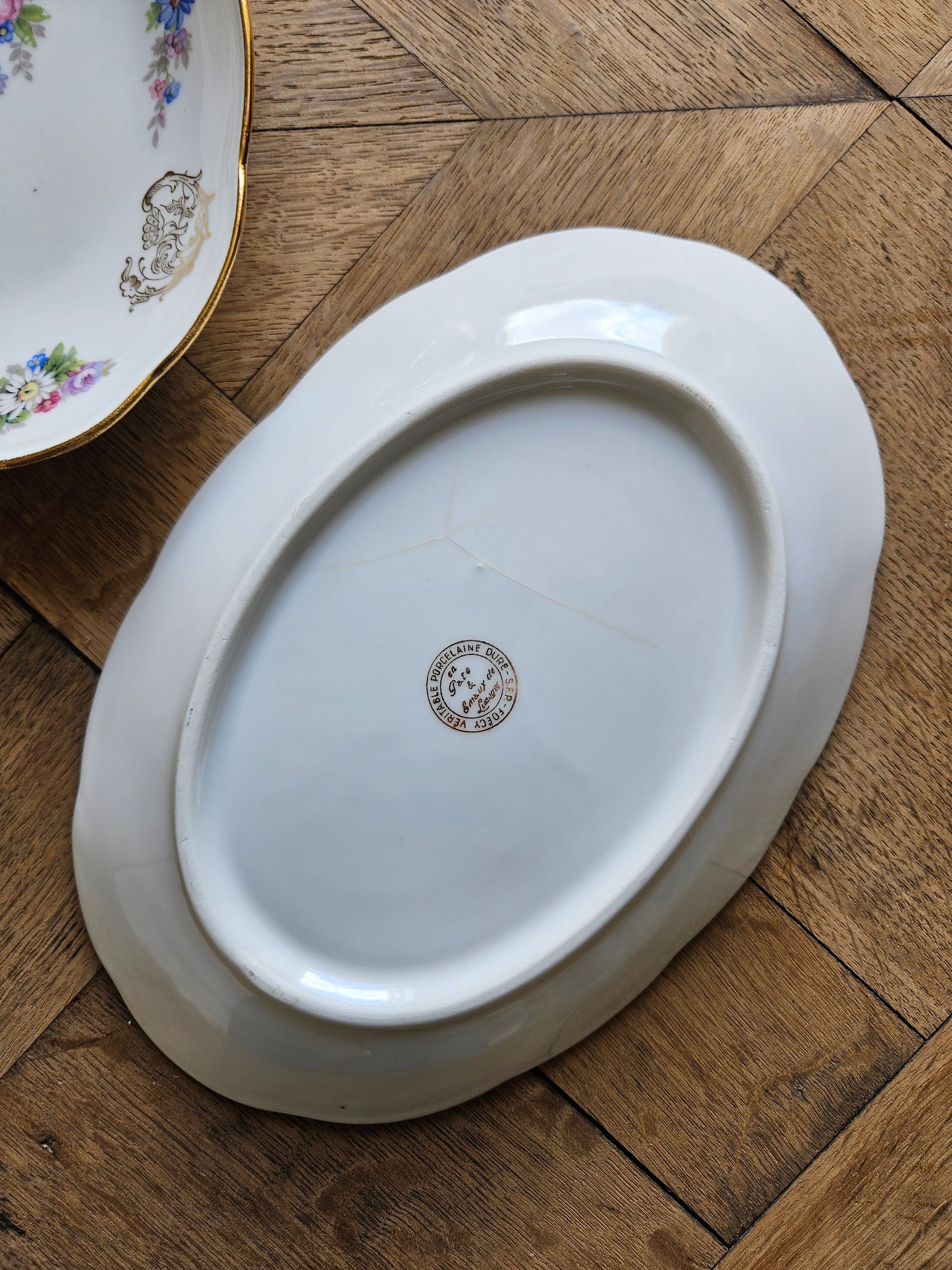 Raviers anciens porcelaine S.F.P Foëcy