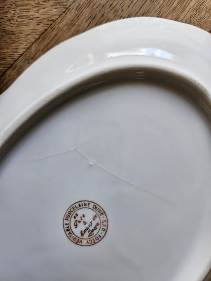 Raviers anciens porcelaine S.F.P Foëcy