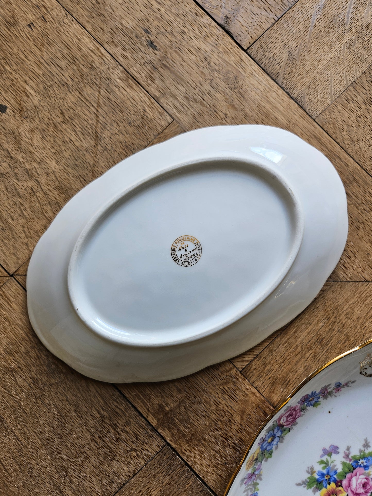 Raviers anciens porcelaine S.F.P Foëcy