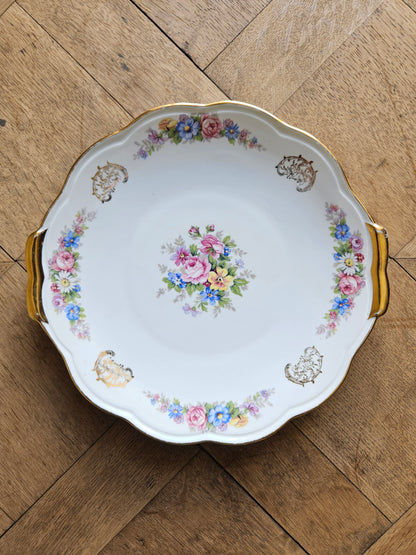 Plat à tarte ancien porcelaine S.F.P Foëcy