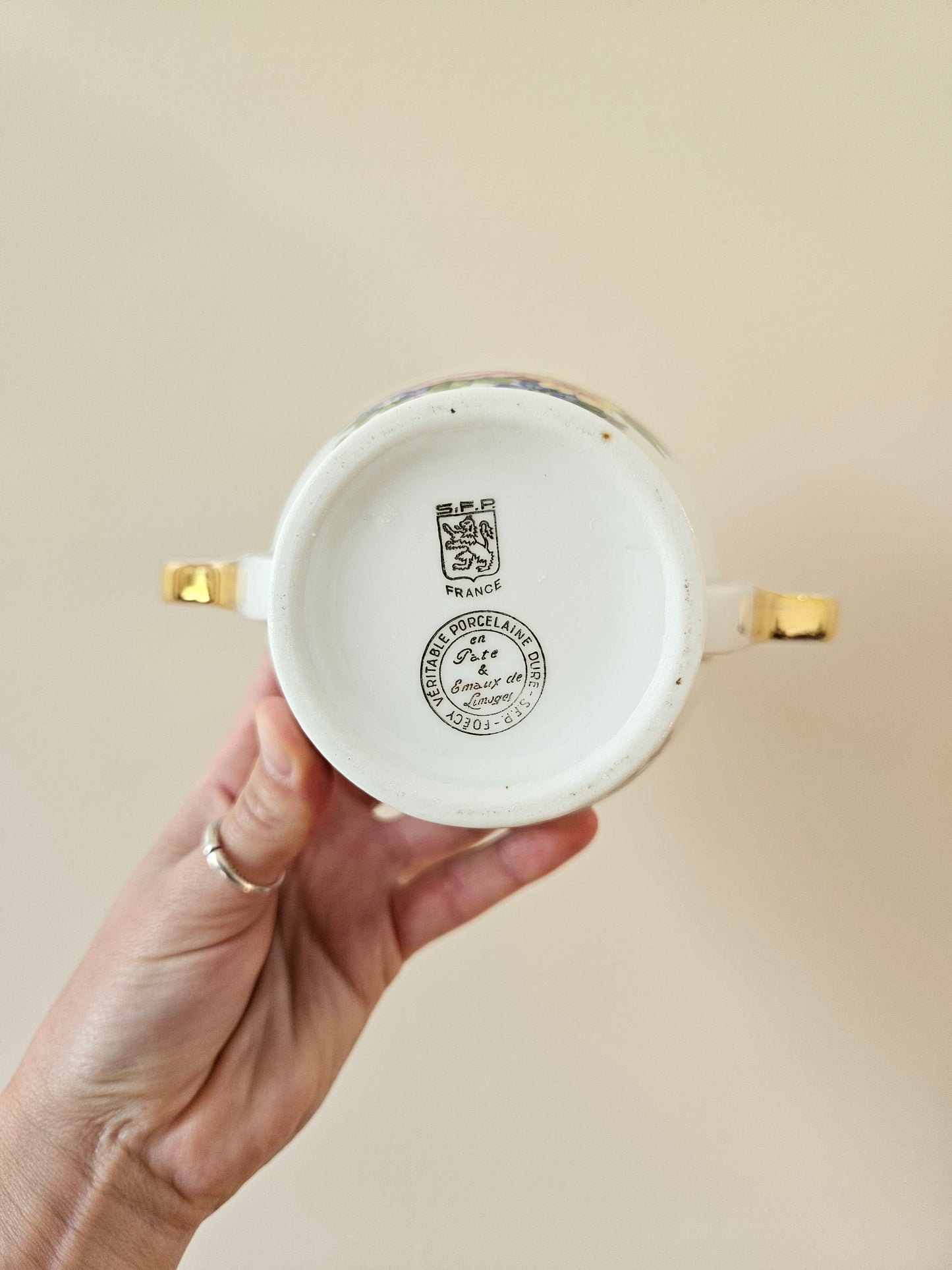 Service à café ancien porcelaine S.F.P Foëcy