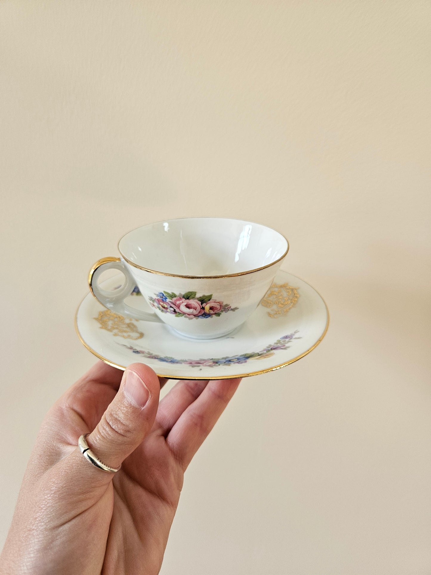 Service à café ancien porcelaine S.F.P Foëcy