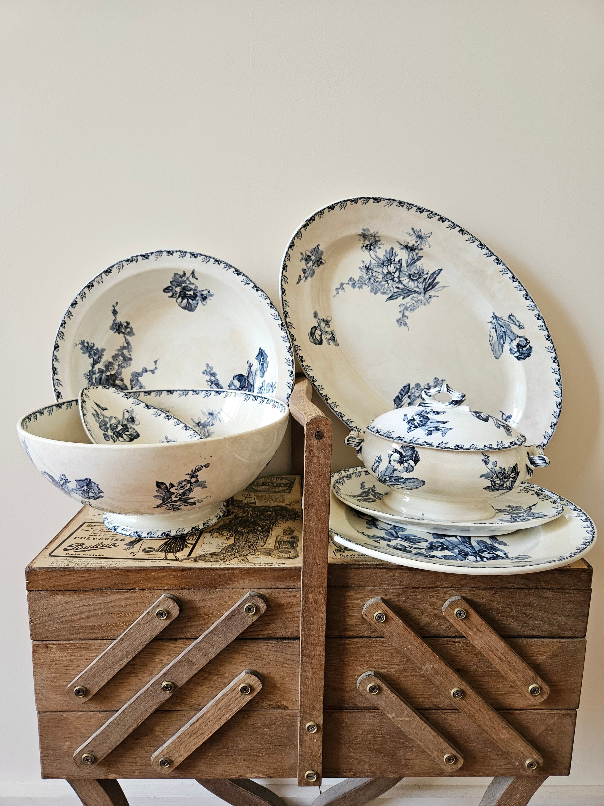 Vaisselle vintage terre de fer U&C Sarreguemines Stella